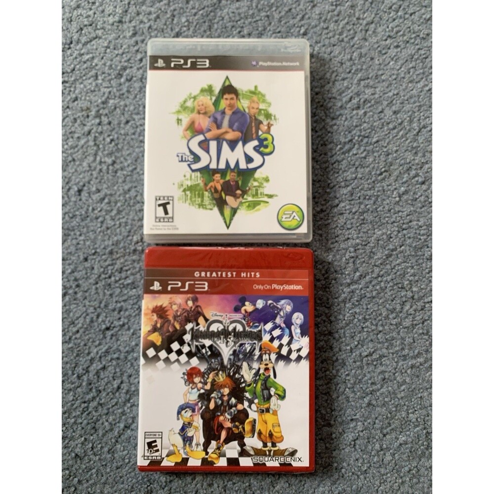 The Sims 3 Playstation 3 PS3 Used Complete & Kingdom Hearts 1.5 New Sealed READ